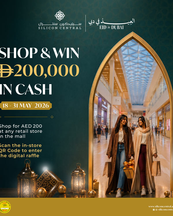 Shop AED 200 & Win AED 200,000 Cash at Silicon Central!